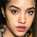 girl looking into camera good skin