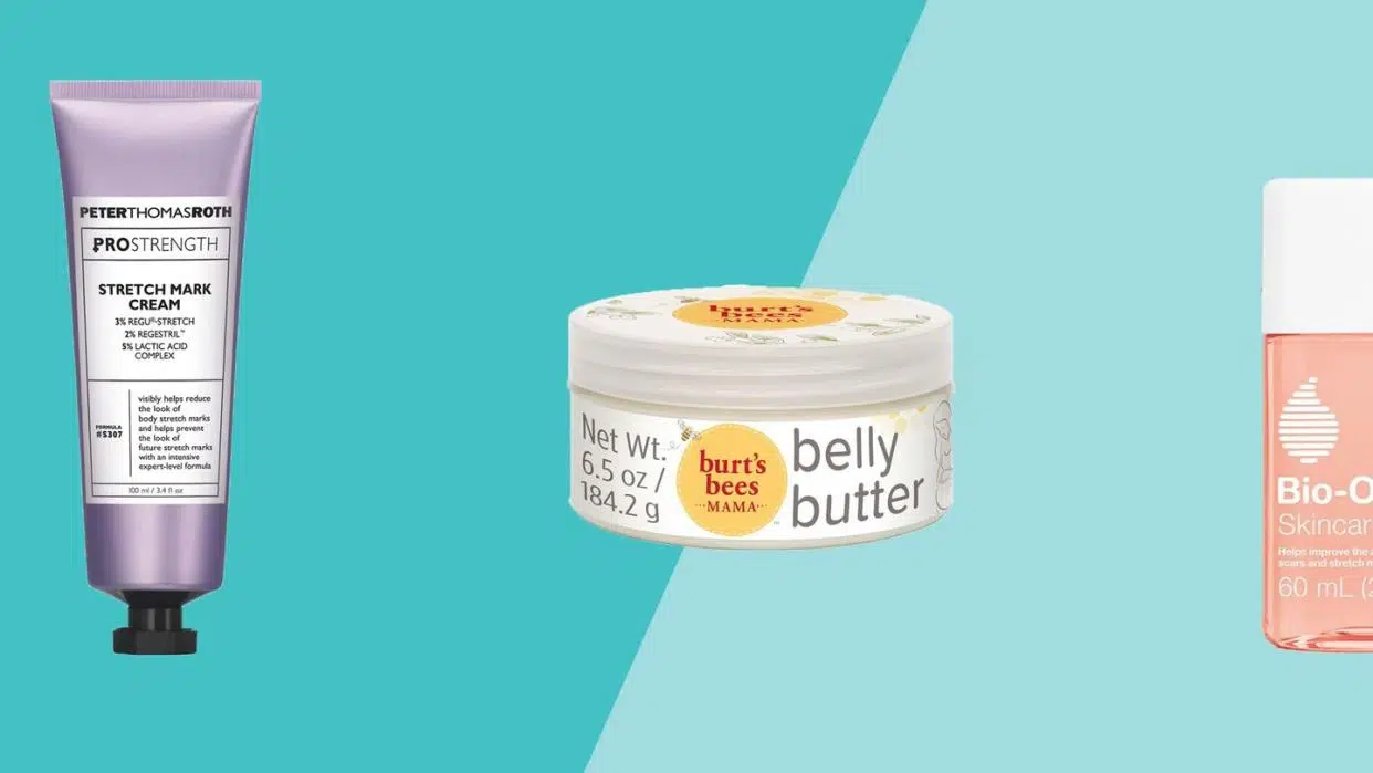 Colorful illustration of Stretch Mark Cremes