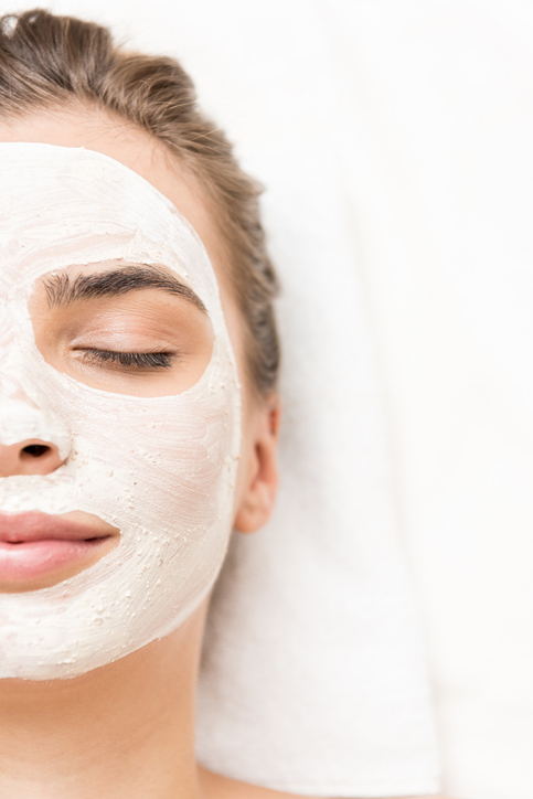 woman with facial mask Facials In New Jersey | Geria Dermatology